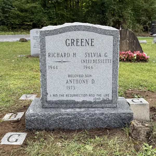 Classic upright granite monument — example 70