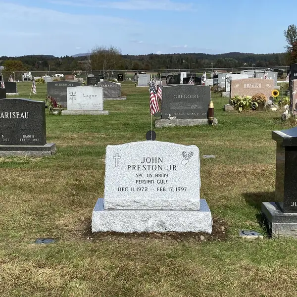Slant monument example