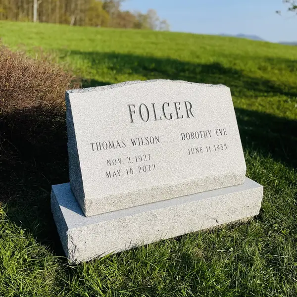 Slant monument example