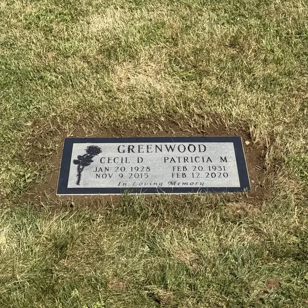 Flat granite marker — Champlain Monuments
