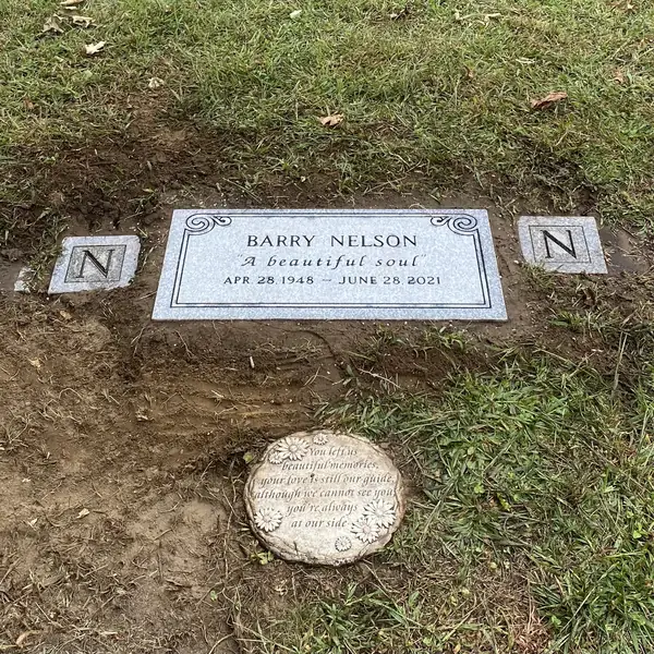 Flat granite marker — Champlain Monuments