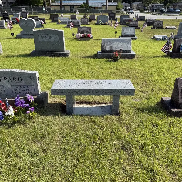 Granite flat bench memorial