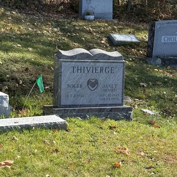 Classic upright granite monument — example 29