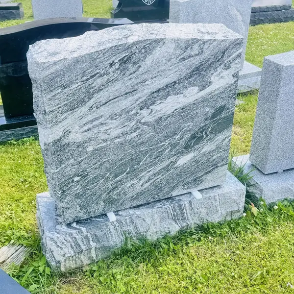 Classic upright granite monument — example 40